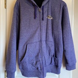 Sherpa Lined Baltimore Ravens Sweater / Coat